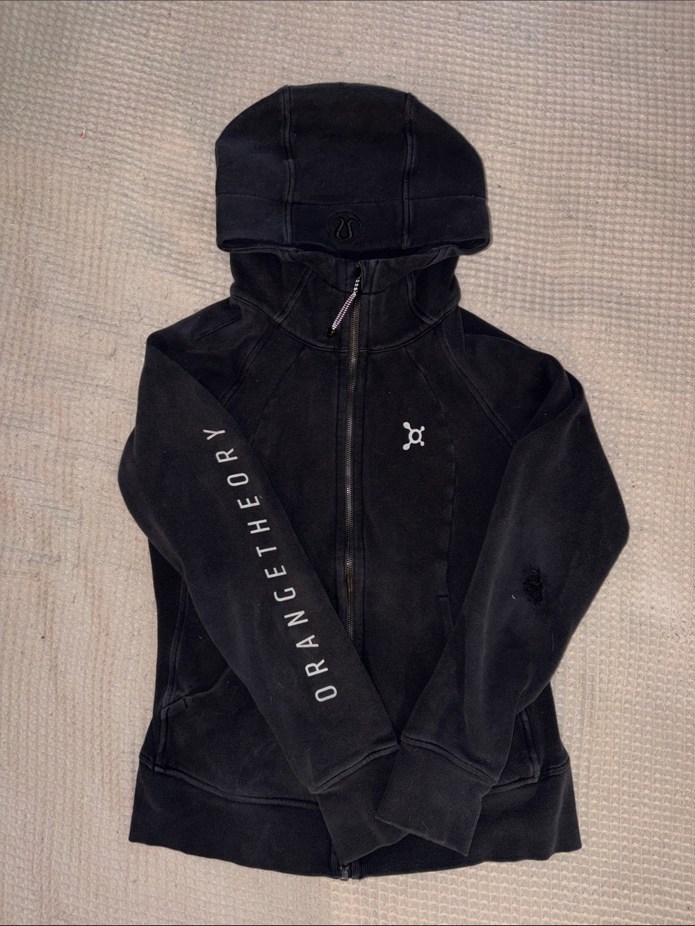 Orangetheory LULULEMON Black Full-Zip Hoodie Jacket